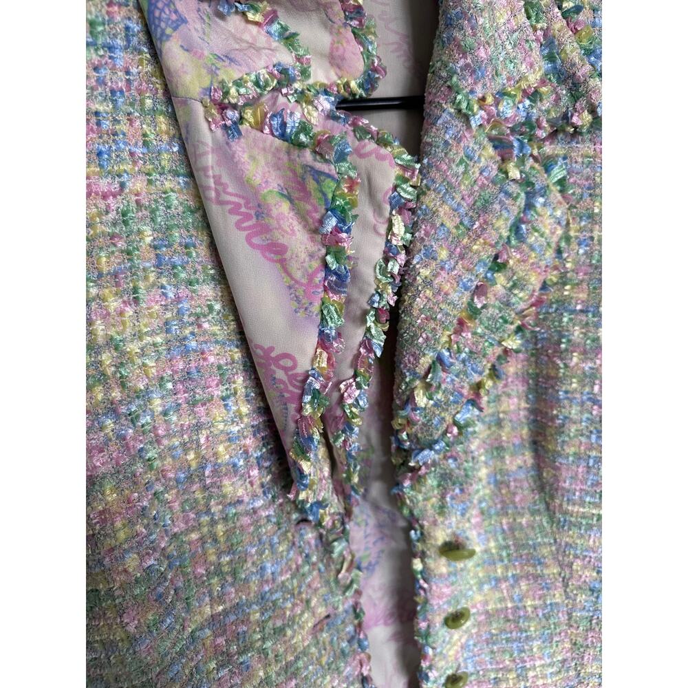 Escada tweed fringed jacket Size 38 / M - Picture 4 of 11